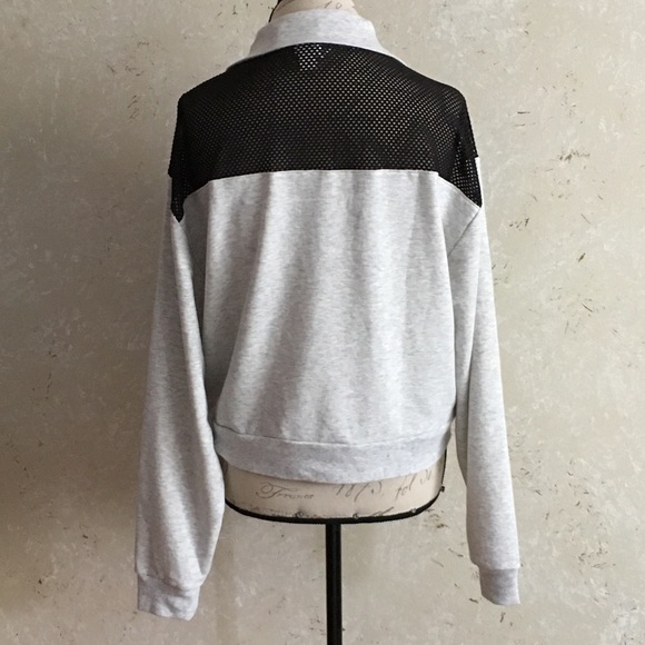 PINK VS Quarter-Zip Pullover Top Tee New With Tag - Picture 7 of 8